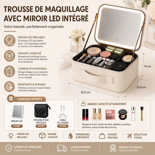 BelleVue™ — Trousse Maquillage LED